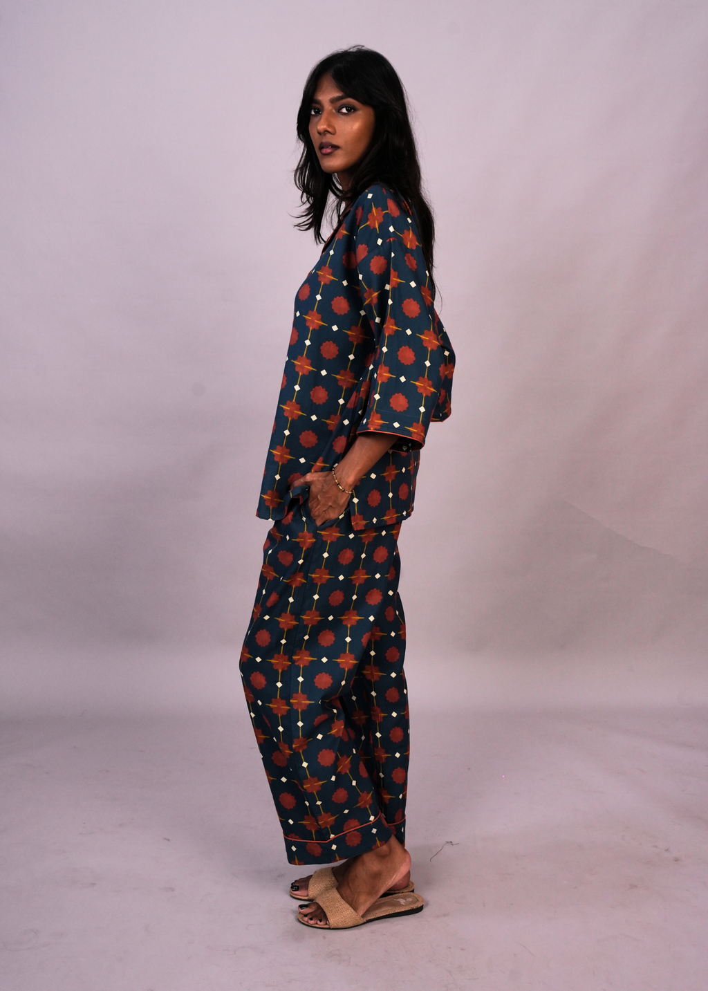Sharan Boxy PJ Set - Marigold Nights