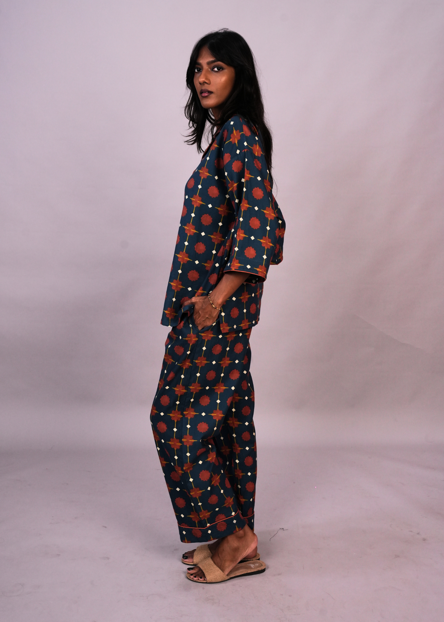 Sharan Boxy PJ Set - Marigold Nights