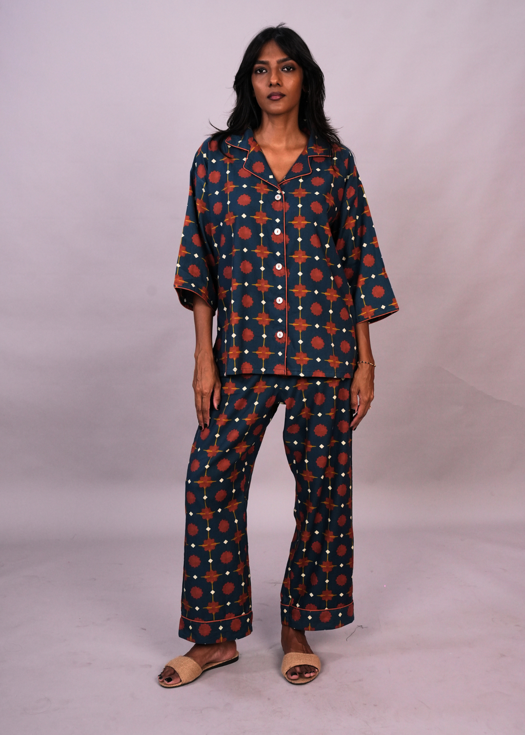Sharan Boxy PJ Set - Marigold Nights