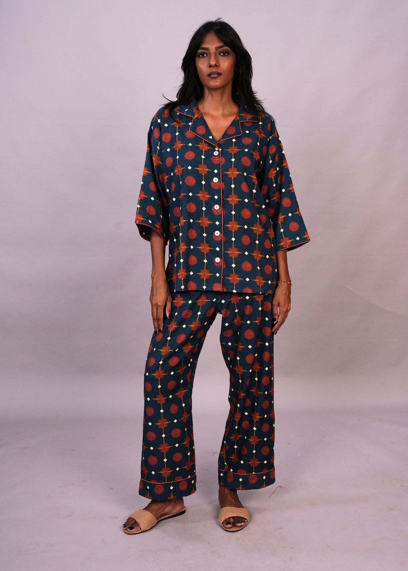 Sharan Boxy PJ Set - Marigold Nights