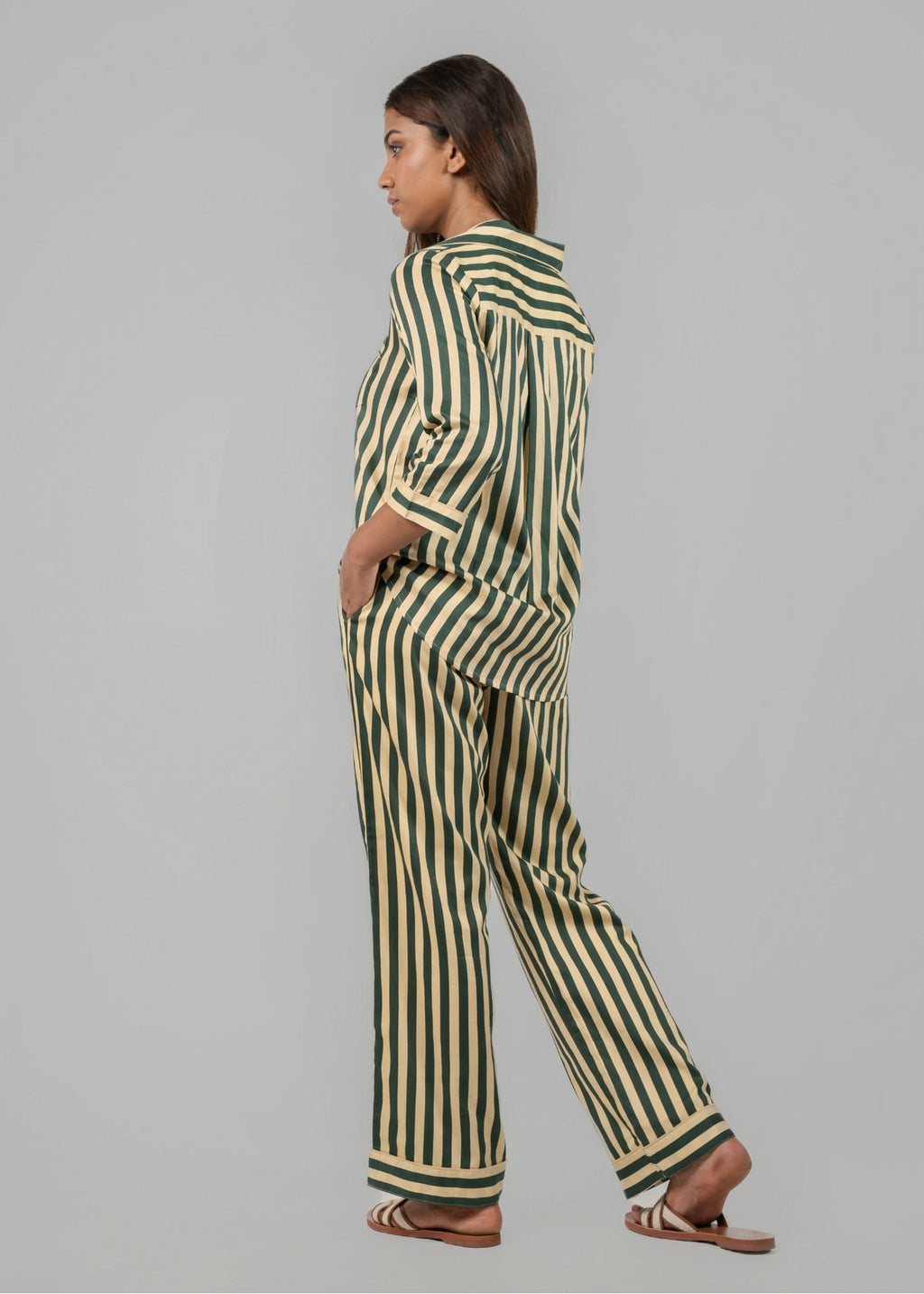 Ela PJ set - Spruce Stripes