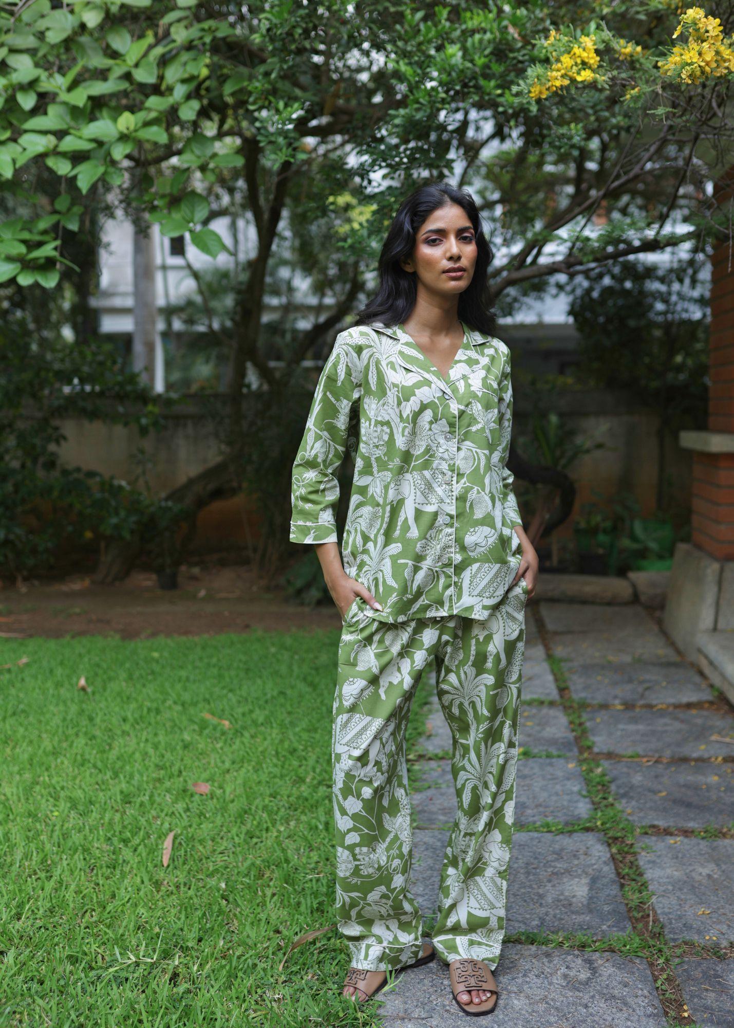 Ela PJ set - Green Jungle Boogie