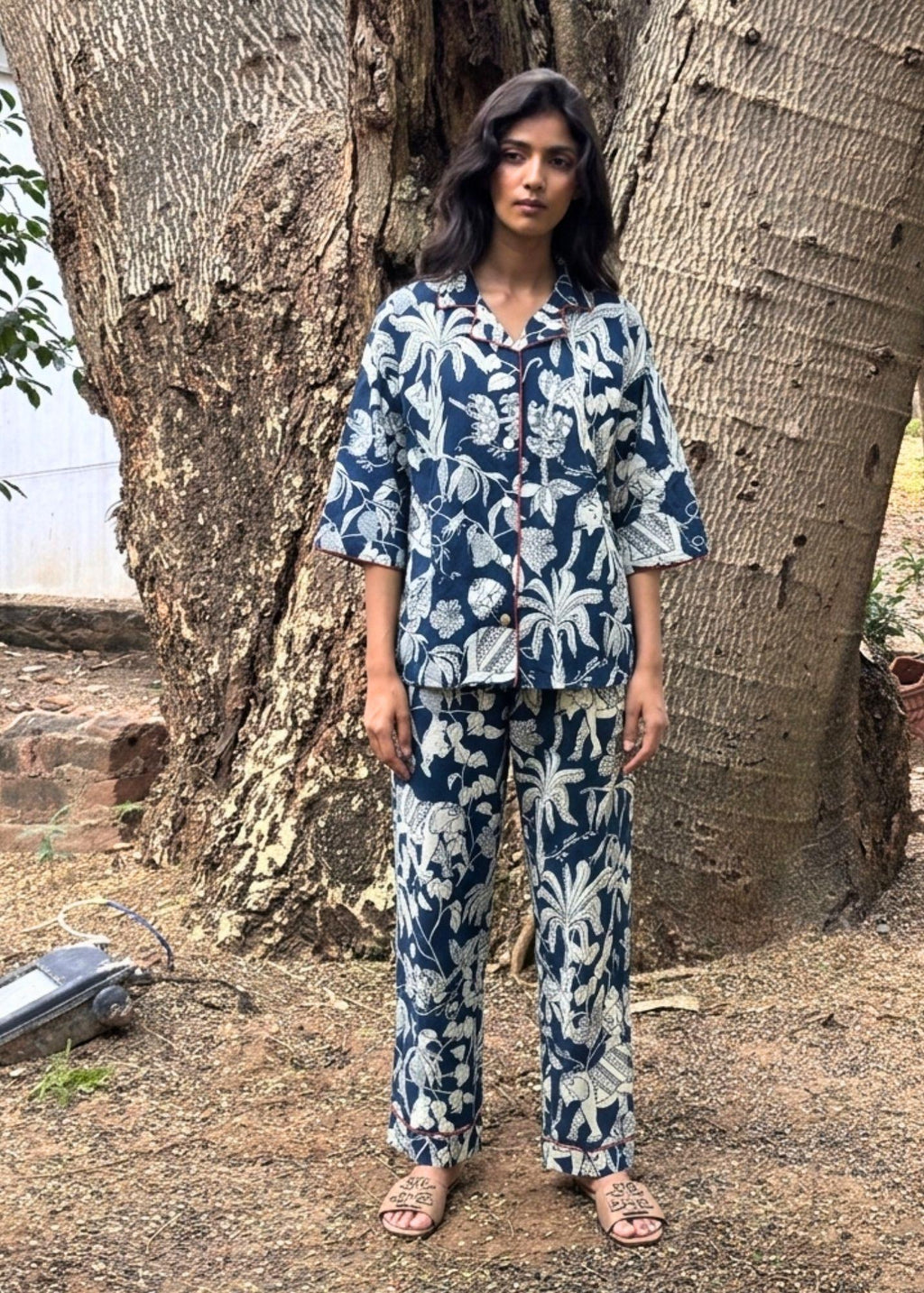 womens-blue-hand-printed-cotton-pajama-set-front-view.jpg