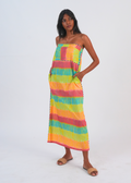 Tube Dress - Broken Stripes