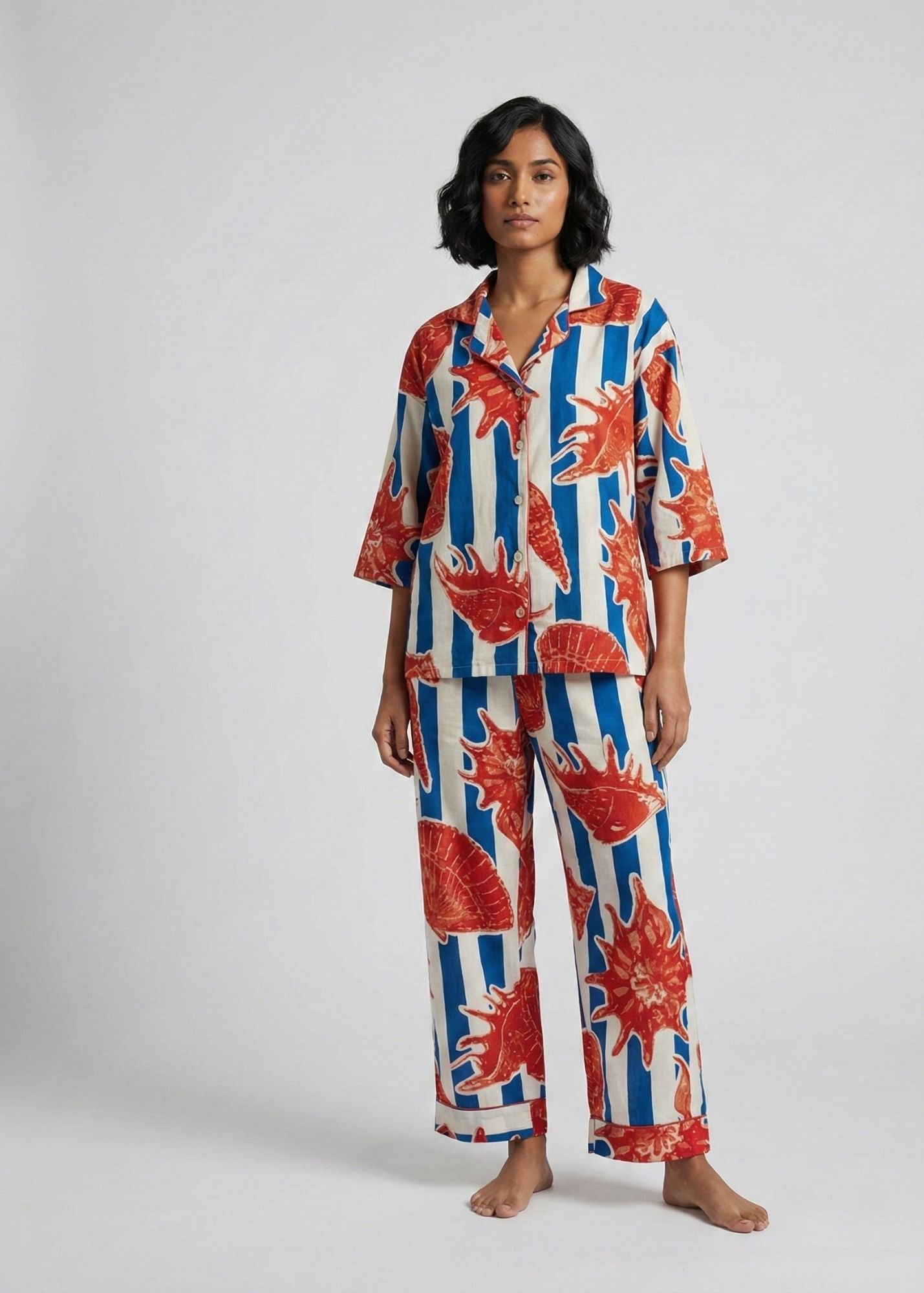 Sharan Boxy PJ Set - She Sells Sea Shells